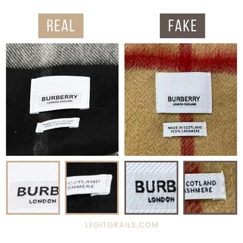 Comparing rep Burberry scarf to the genuine thing : 